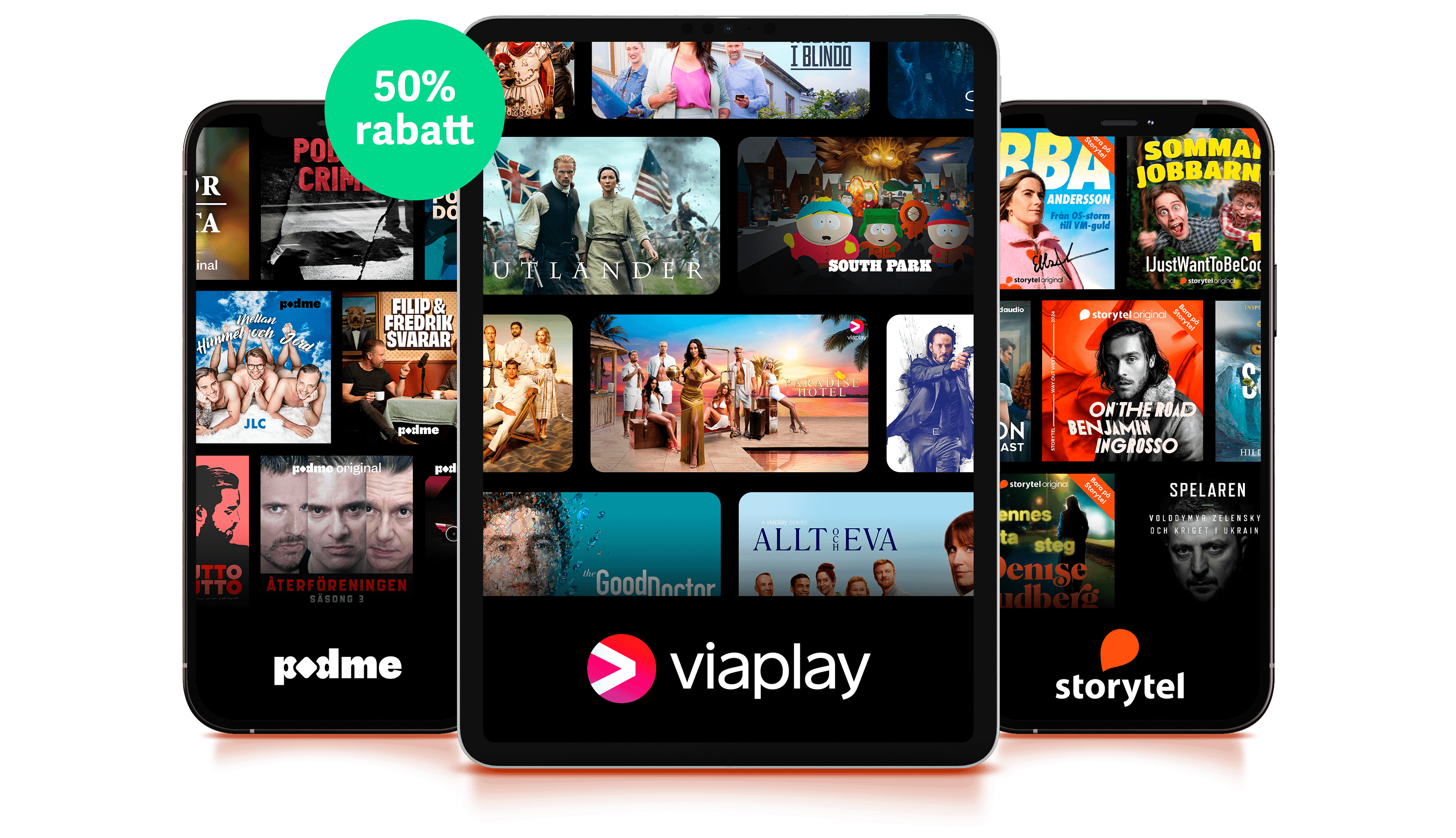 Trippel.se Storytel Viaplay Podme