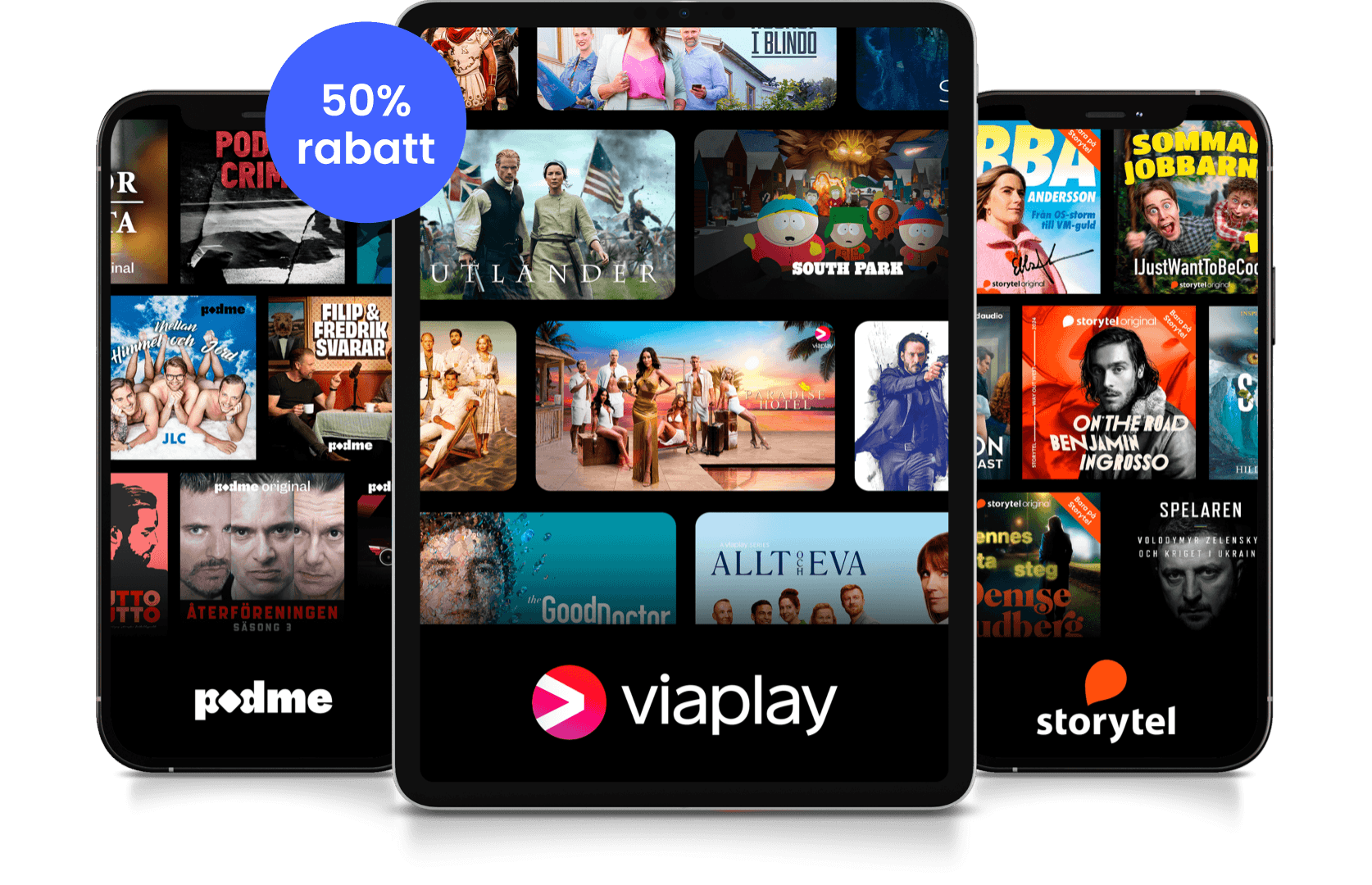 Trippel.se Storytel Viaplay Podme